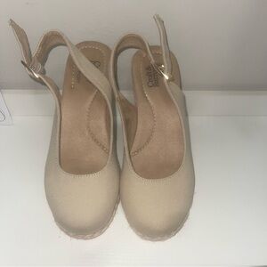 Croft & Barrow Women's Cream Wedge Sandals